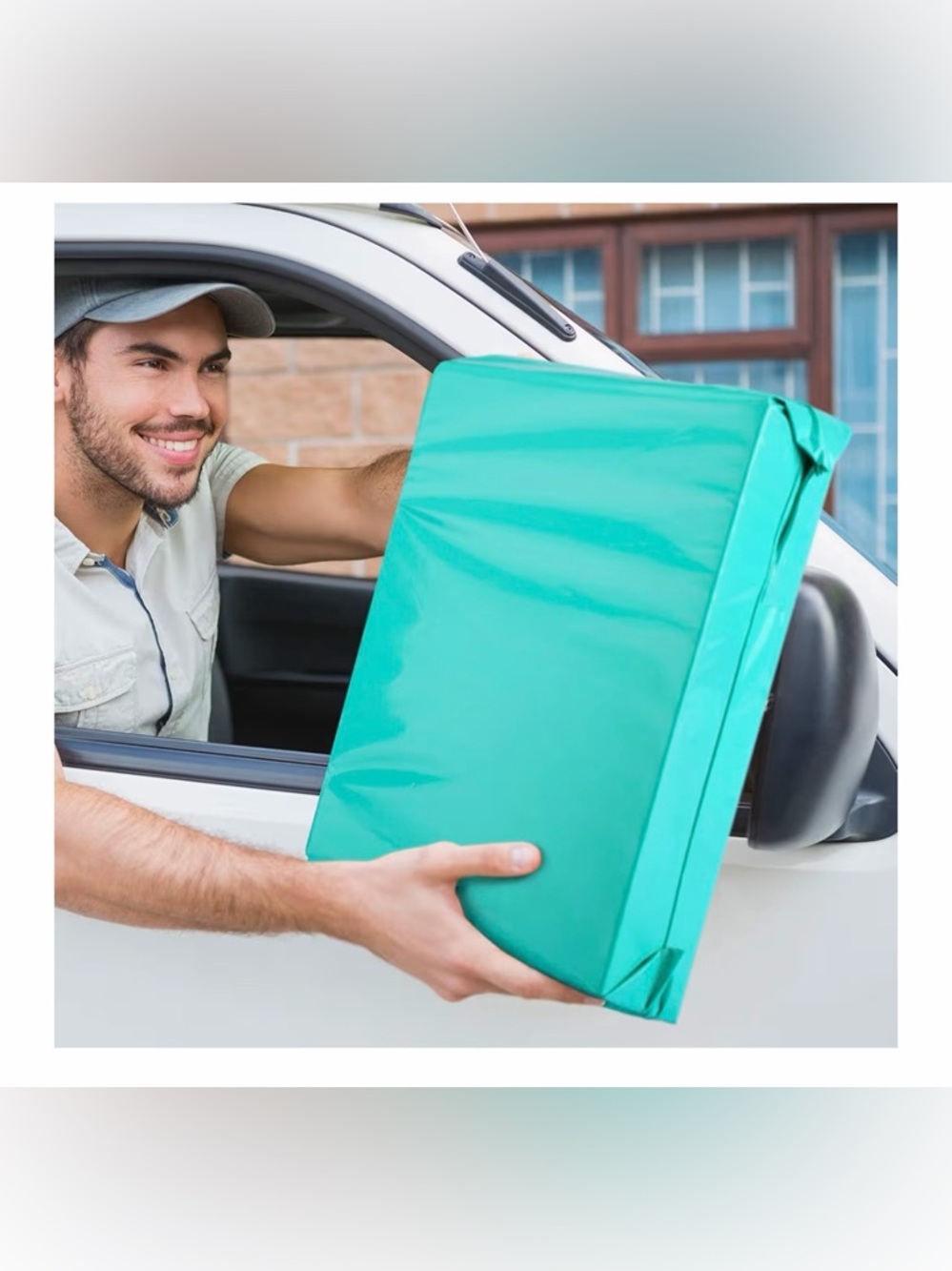 25 Teal 14.5x19 Polymailer Waterproof, Strong Adhesive - Picture 2 of 5